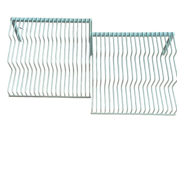 Wire Spice Rack Shelves set 2 Retro Teal Tier 3 Level Inside Cabinet Organizer - Picture 1 of 10